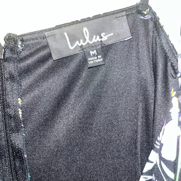 NWT Lulu’s Blooming Beauty Floral Cowl Neck Midi Dress - Picture 5 of 6